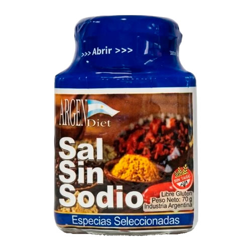 Argendiet Sal sin sodio Especies x 70 Gr.