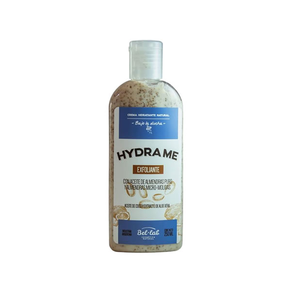 Hydra Me Crema Hidratante Exfoliante Bajo la Ducha con Almendra x 250 ml - BEL-LAB - Distribuidor Mayorista Frusan