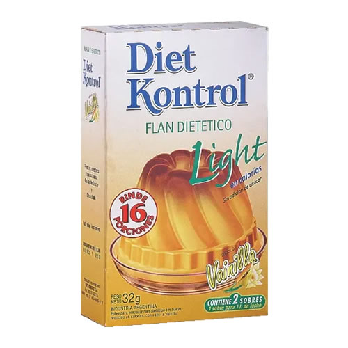 Diet Kontrol Flan Vainilla LIGHT x 32 Grs