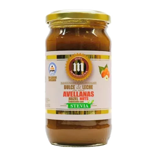 DULCE DE LECHE CON AVELLANAS Y STEVIA X 400 GRS - DOÑA MAGDALENA -