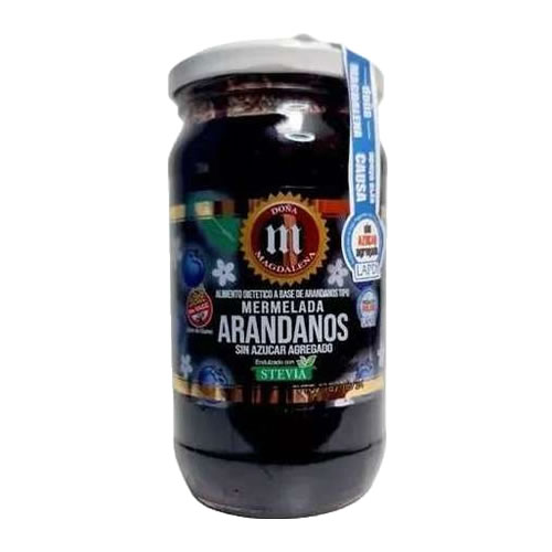 DOÑA MAGDALENA MERMELADA ARANDANO CON STEVIA X 400 GRS