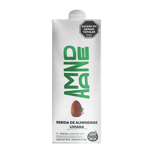 LECHE DE ALMENDRA LIVIANA X 1 LITRO - AMANDE - PACK X 8 UNIDADES