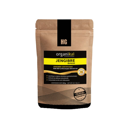 JENGIBRE EN POLVO X 50 GRS - ORGANIKAL - CAJA X 5 UNIDADES