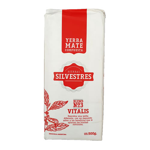 YERBA SILVESTRE 3 VITALIS X 500 GRS - HIERBAS SILVESTRES - PACK X 10 UNIDADES