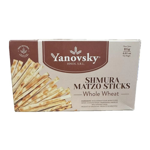 Yanovsky Palitos de Matza Shmura Integral x 115 grs