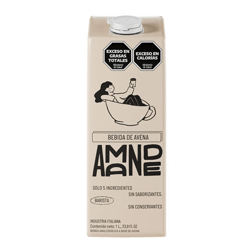 Amande Leche de Avena Barista x 1 Litro