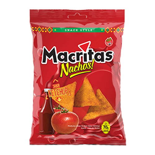 Nachos Macritas Ketchup x 70 Grs